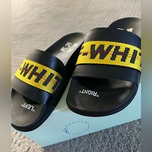 OFF-WHITE Pool Slides Sandals Sz 6 / 36